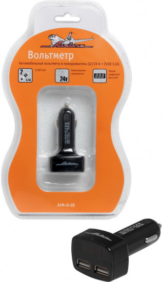 Вольтметр в прикуриватель с USB