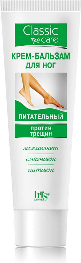 Крем-бальзам для ног питательный против трещин | Classic Care | Iris Cosmetic