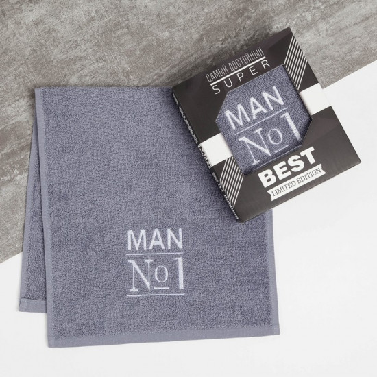 Полотенце махровое «Man №1»