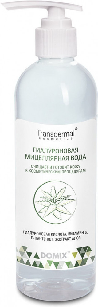 Мицеллярная вода для снятия макияжа гиалуроновая | Transdermal
