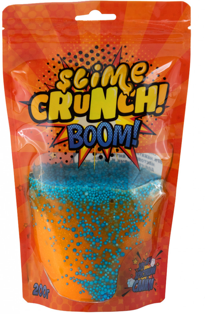 Crunch-slime с ароматом апельсина «Boom» | Slime