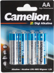 Набор батареек Camelion Digi Alkaline LR6-BP4DG АА
