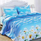 Комплект постельного белья «Ромашки» (семейный, бязь, 2 наволочки 70×70)