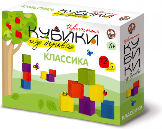 Кубики деревянные «Классика»