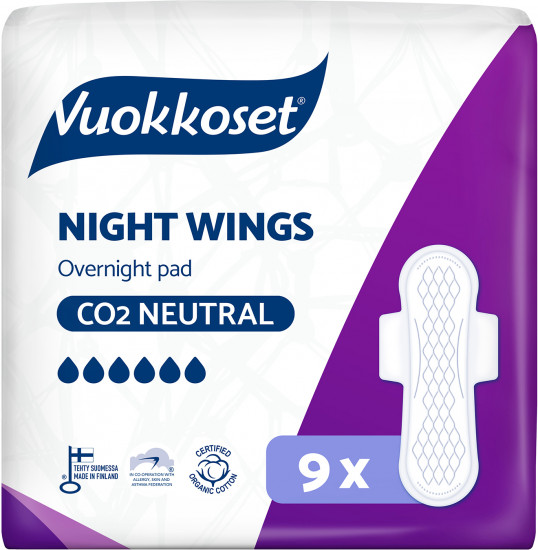 Прокладки ночные с крылышками «Night Wings»