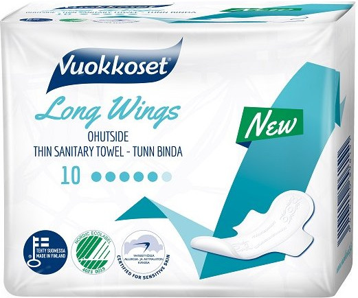 Прокладки с крылышками удлиненные «Long Wings»
