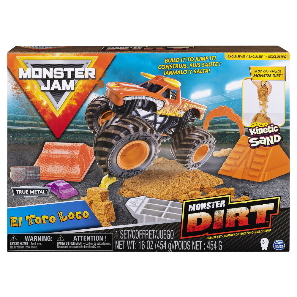 Набор игровой с кинетическим песком «Monster Jam» | Monster Jam