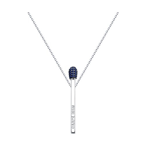 Колье из серебра с фианитами