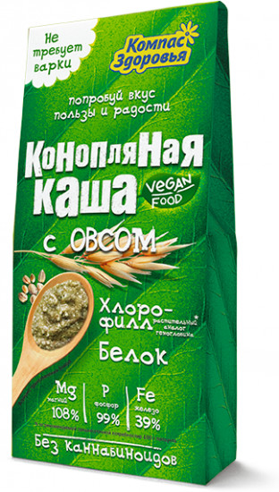 Каша конопляная с овсом