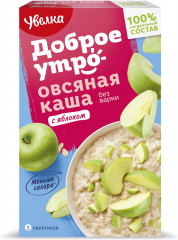 Каша овсяная с яблоком