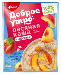 Каша овсяная с персиком