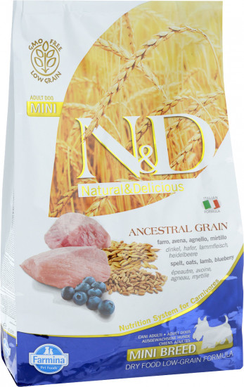 Корм низкозерновой корм для собак малых пород