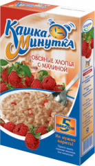 Хлопья овсяные с малиной