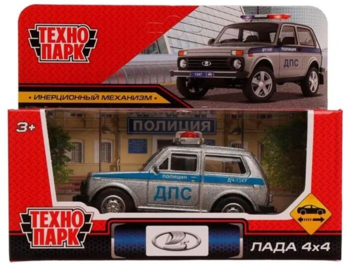 Машина металлическая «Lada 4×4 Полиция» | Технопарк