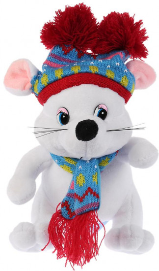 Игрушка мягкая «Мышка белая»