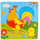 Рамка-пазл фигурная «Петушок»