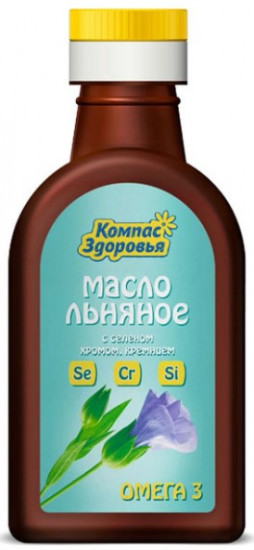 Масло льняное с селеном, хромом и кремнием