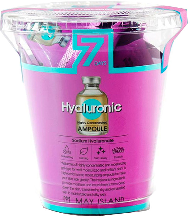 Сыворотка для кожи лица с гиалуроном «7 Days Highly Concentrated Hyaluronic» | May Island