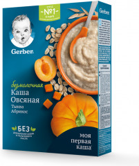 Каша безмолочная с тыквой и абрикосом «Овсяная»