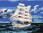 Картина по номерам «Корабль в море»