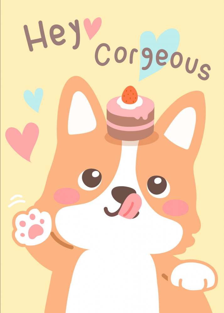 Hey Corgeous. Тетрадь школьная | Тетради общие 48 л.