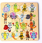 Пазл деревянный «Занимательные соты. Букашки»