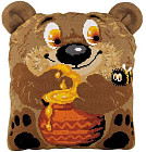 Набор для вышивания подушки «Медвежонок»