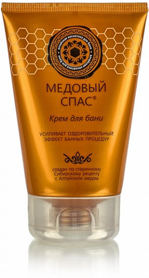 Крем для бани с медом и барсучьим жиром «Медовый спас»