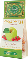 Сухарики из пастилы с клюквой