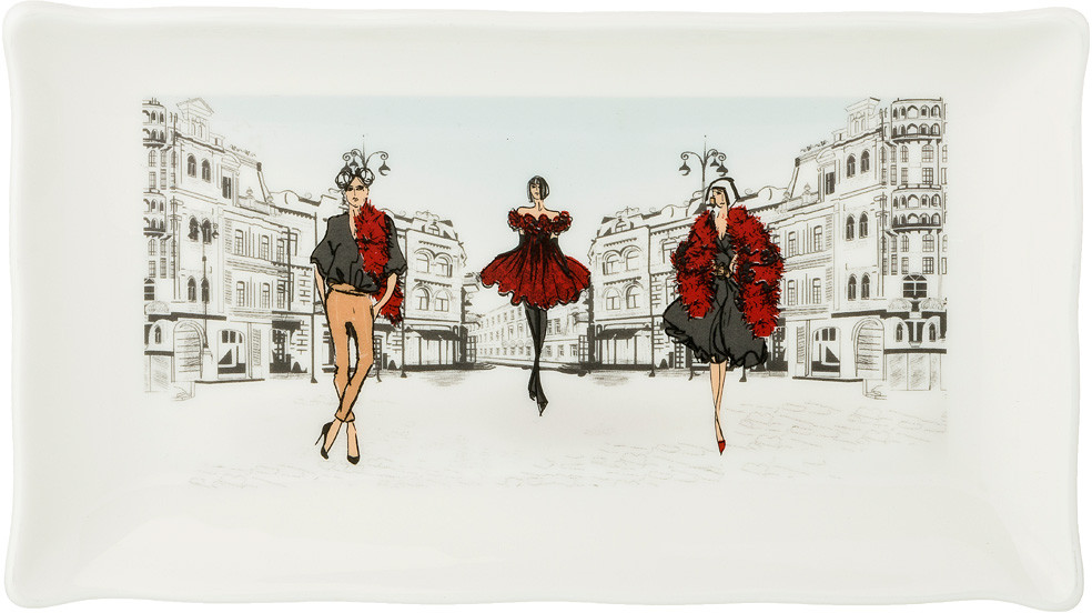 Блюдо прямоугольное «Fashion Queen» | Fashion Queen | Lefard