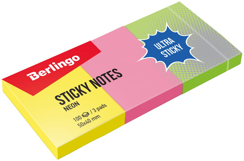 Блок самоклеящийся «Ultra Sticky» | Ultra Sticky | Berlingo
