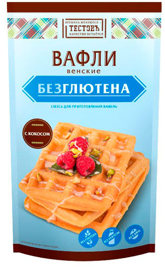 Вафли венские без глютена с кокосом