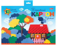 Набор цветного бархатного картона