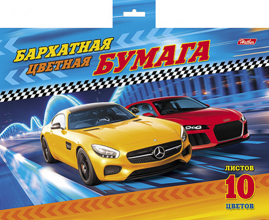 Набор цветной бархатной бумаги