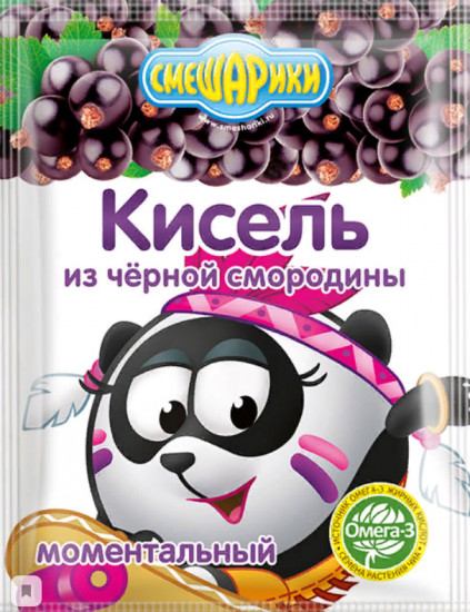 Кисель из черной смородины «Смешарики»