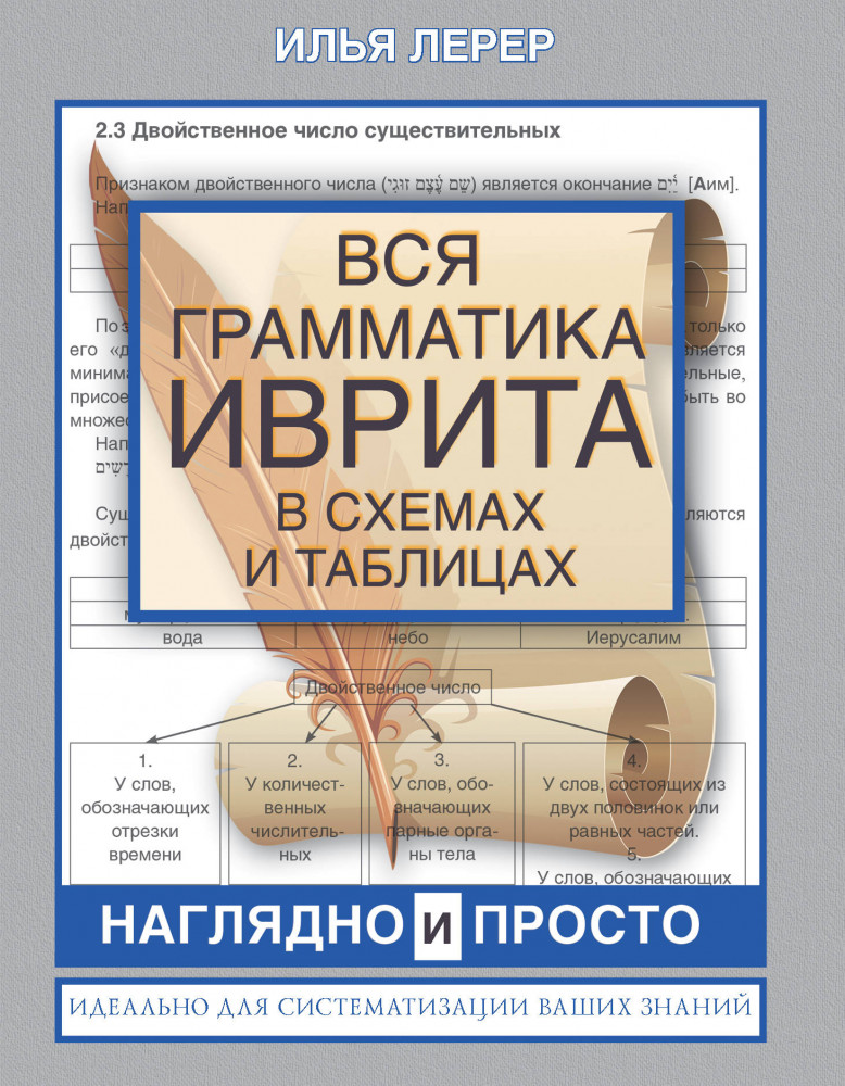 Вся грамматика иврита в схемах и таблицах | Все правила в схемах и таблицах в интегральном переплете
