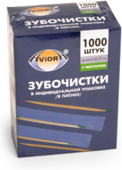 Зубочистки бамбуковые с ментолом