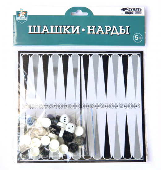 Игра настольная «Шашки-Нарды»