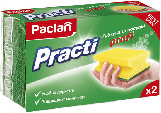 Губки для мытья посуды «Practi Profi»