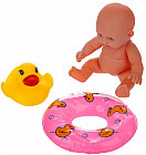 Набор игрушек для купания «Малыш и утенок с кругом»