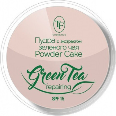 Пудра с экстрактом зеленого чая «Powder Cake», оттенок 01 Фарфоровый