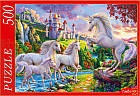 Пазл «Единороги и волшебный замок»