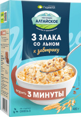 Хлопья 3 злака со льном
