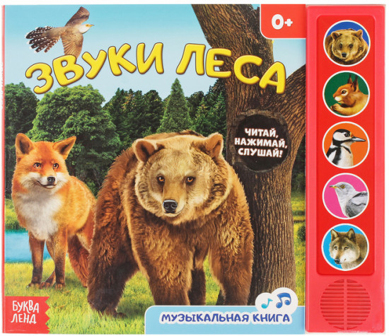 Звуки леса. Книжка с музыкальным чипом