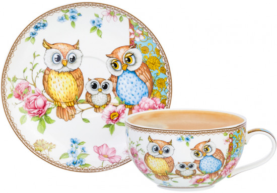 Набор для капучино «Совушки»