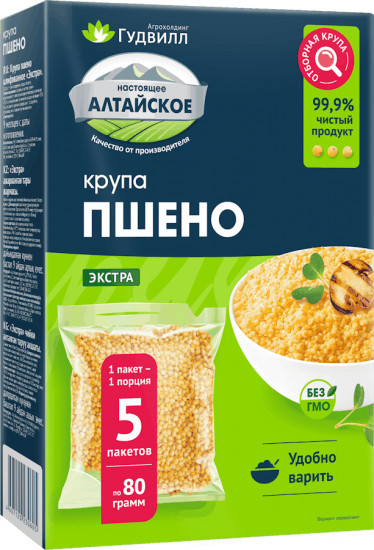 Крупа пшенная в варочных пакетах
