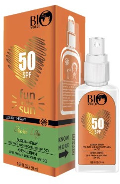 Крем-спрей для лица и декольте солнцезащитный SPF 50 | Luxury therapy | BioWorld