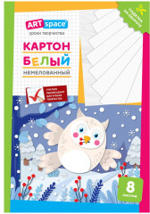 Картон белый «Сова»