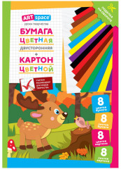 Набор цветной бумаги и картона