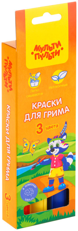 Краски для грима «Приключения Енота» | Приключения Енота | Мульти-Пульти
